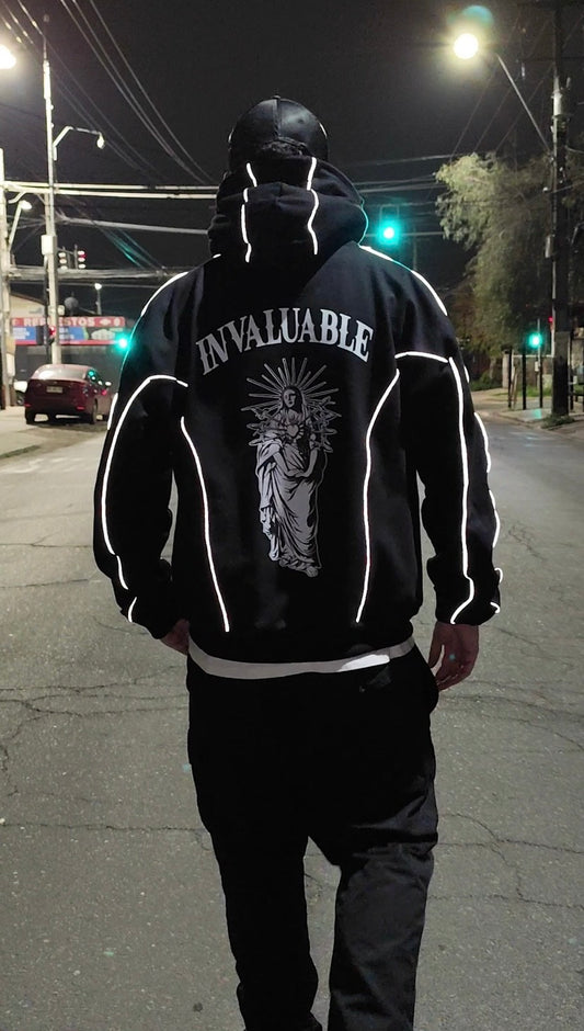 HOODIE DOBLE GORRO REFLEX