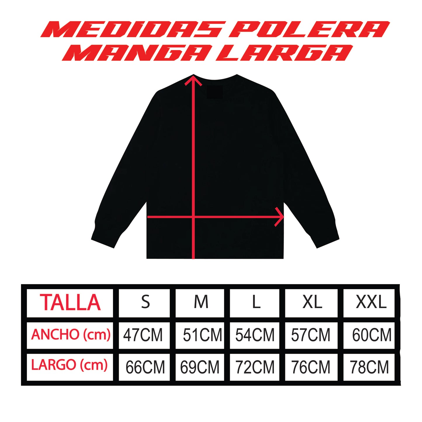 POLERA MANGA LARGA ARABIC REFLEX