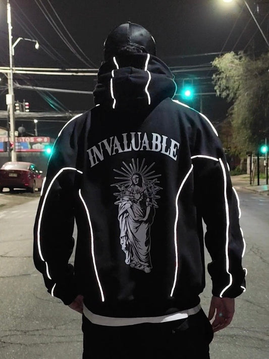 HOODIE DOBLE GORRO REFLEX